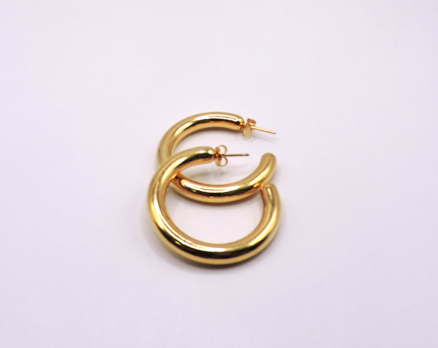 Gold-filled Hollow Hoop Earring