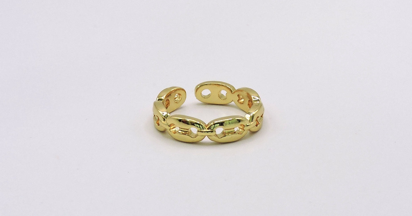 Goldfilled Coffee Bean Ring