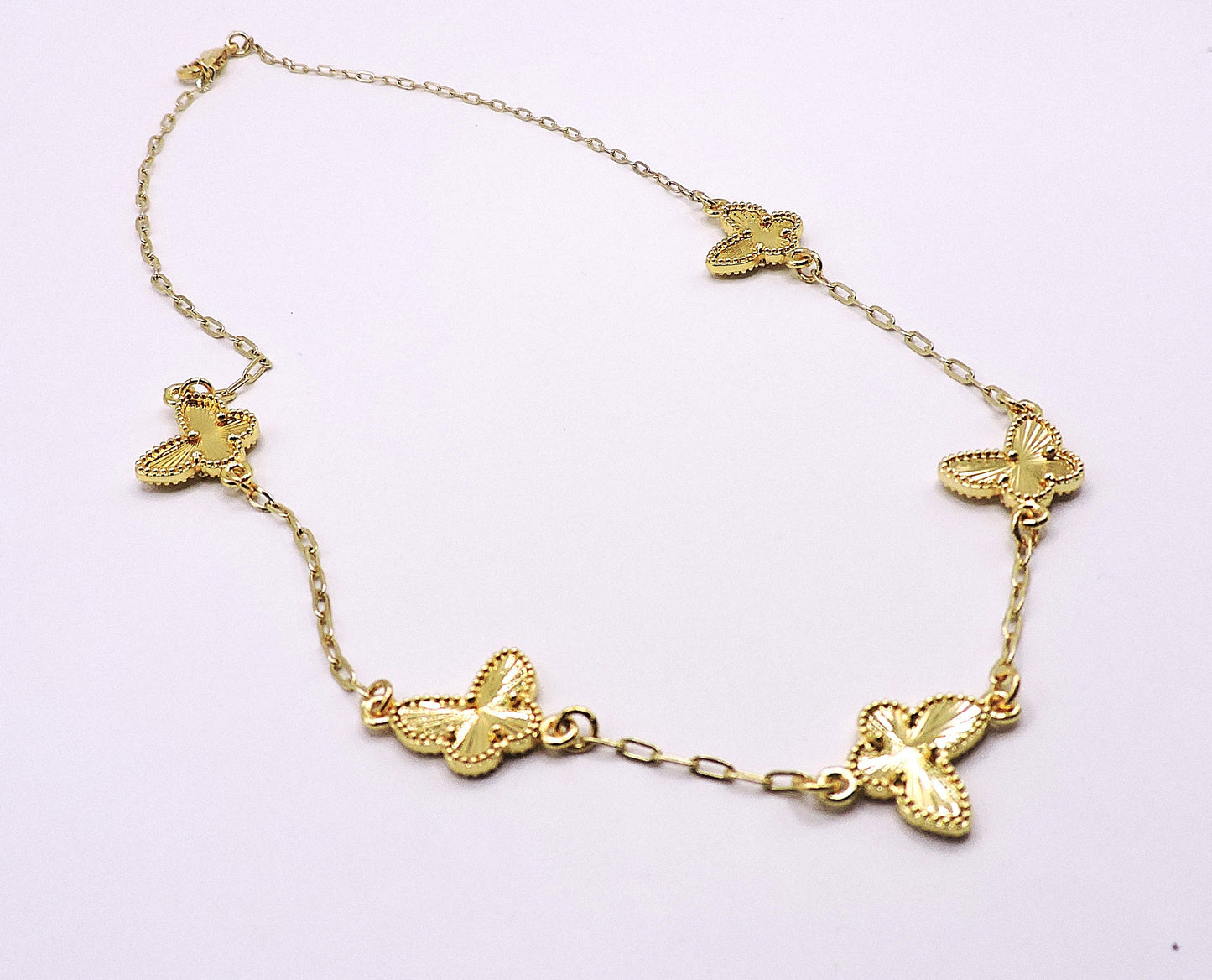 Gold Filled Butterfly Necklace