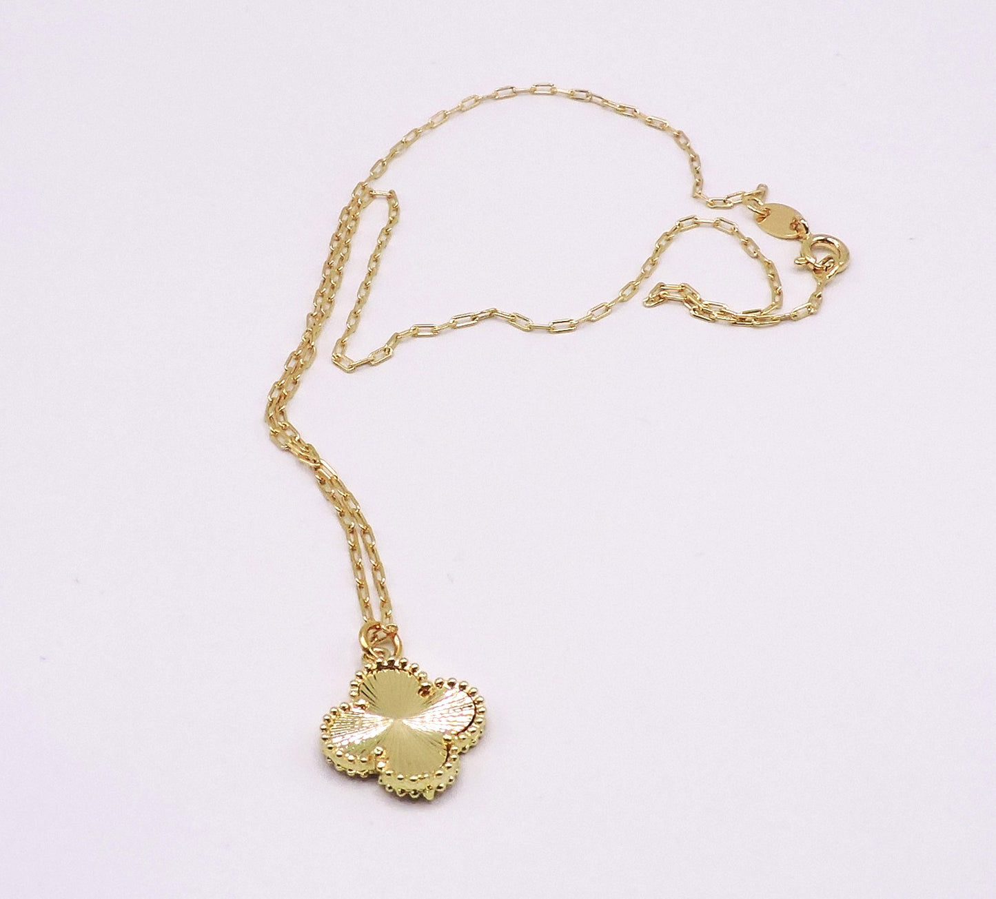 Gold Clover Necklace in Goldfilled