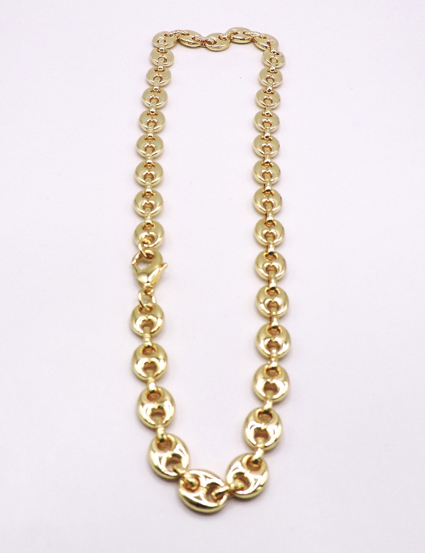 Coffee Bean Chain Necklace Gold filled