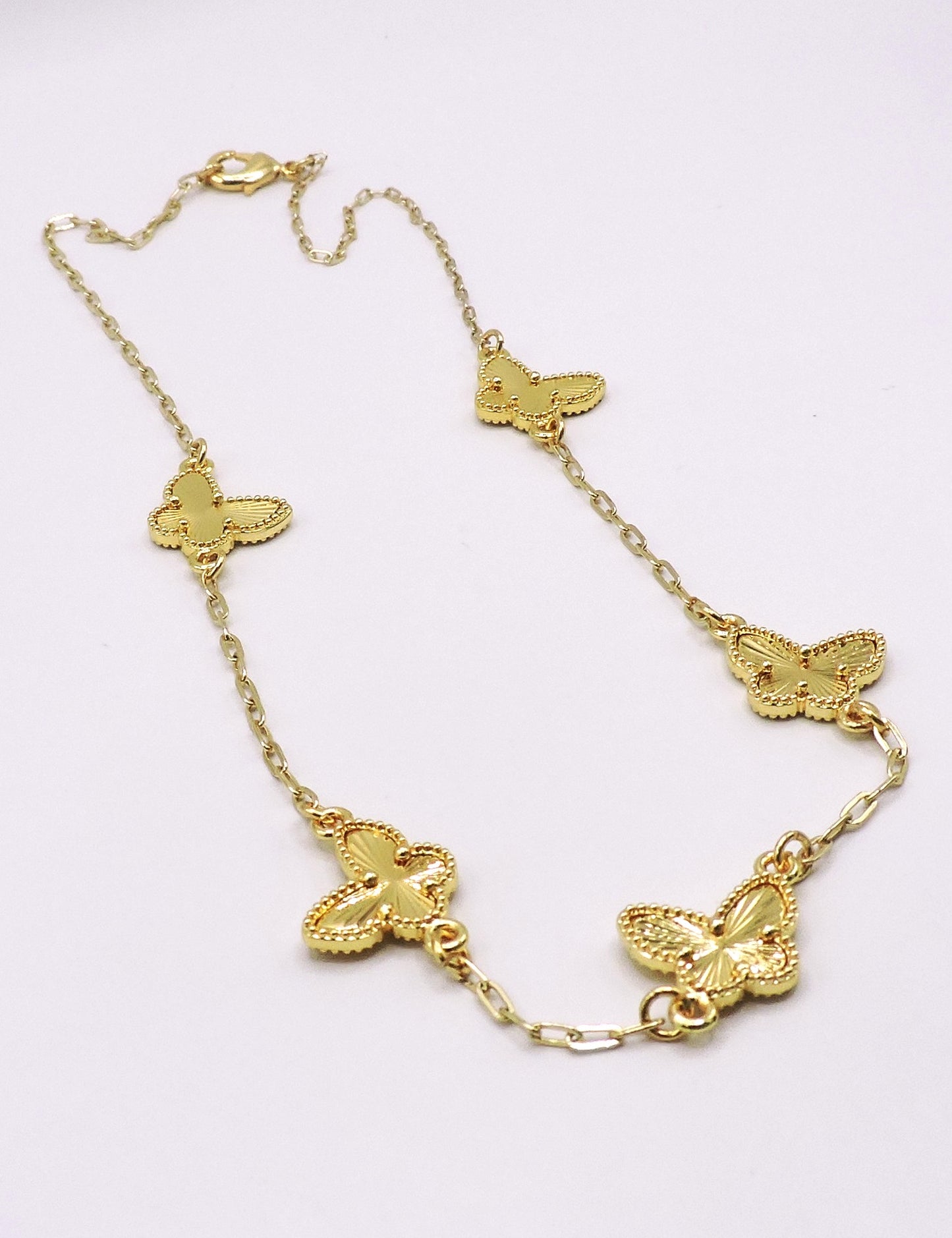 Gold Filled Butterfly Necklace