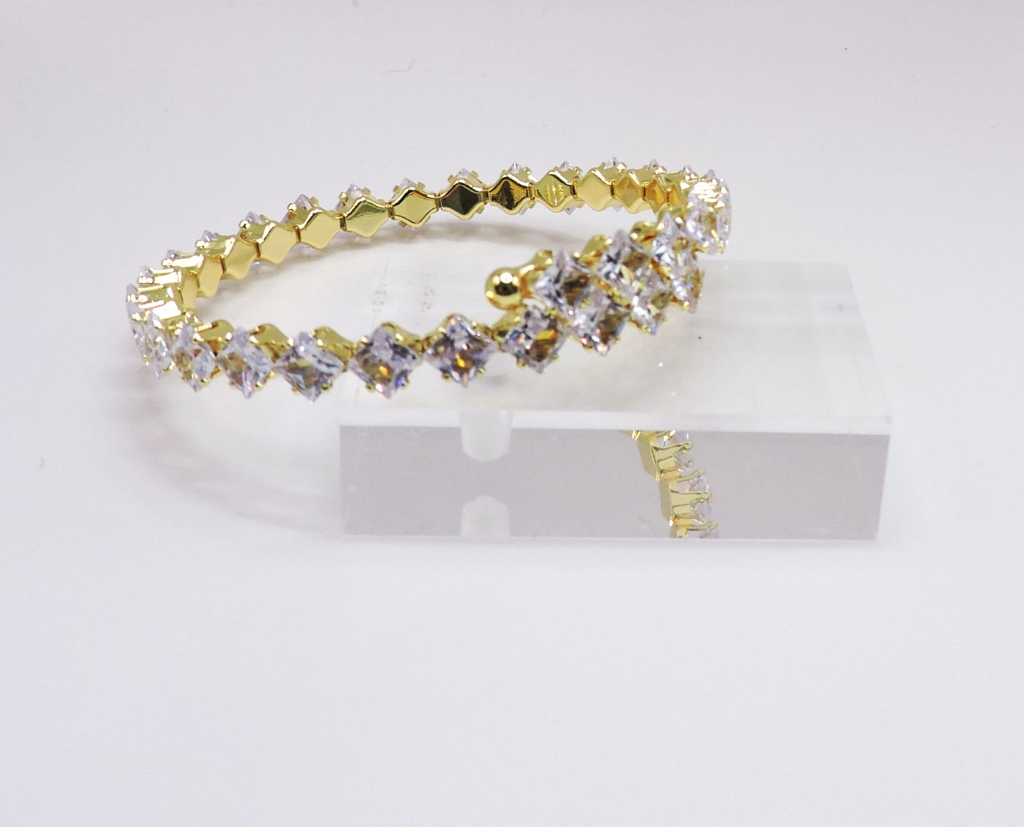 Adjustable Zircon Bracelet Goldfilled