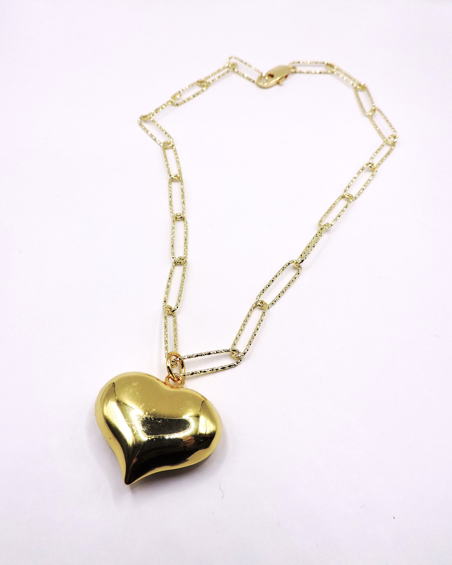Gold-filled chain necklace with Heart.