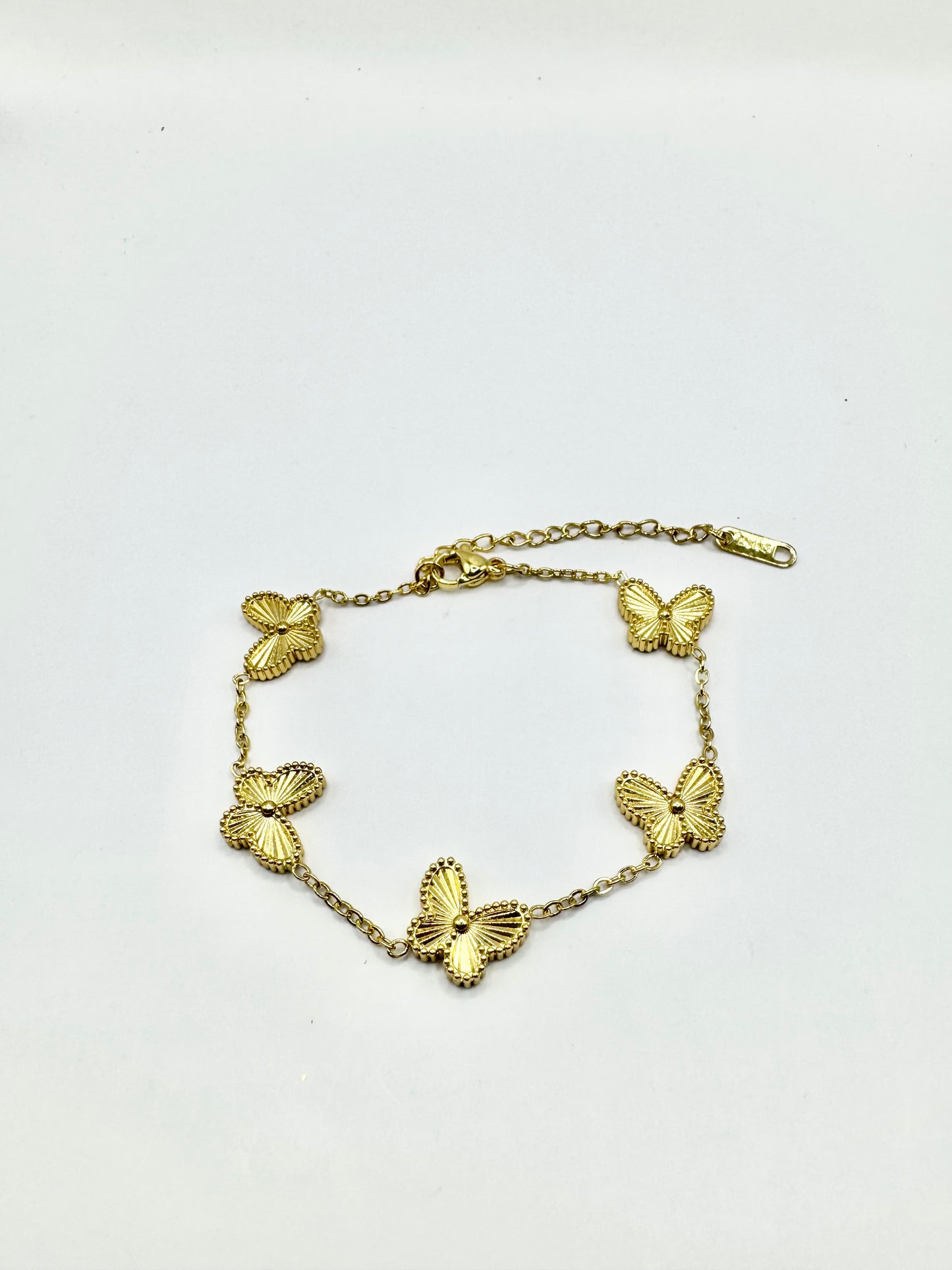 Butterfly Bracelet in Gold-Plated Steel