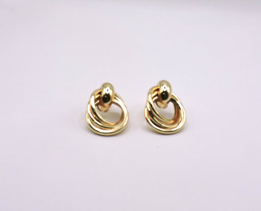 Large Knot Earring in Goldfilled