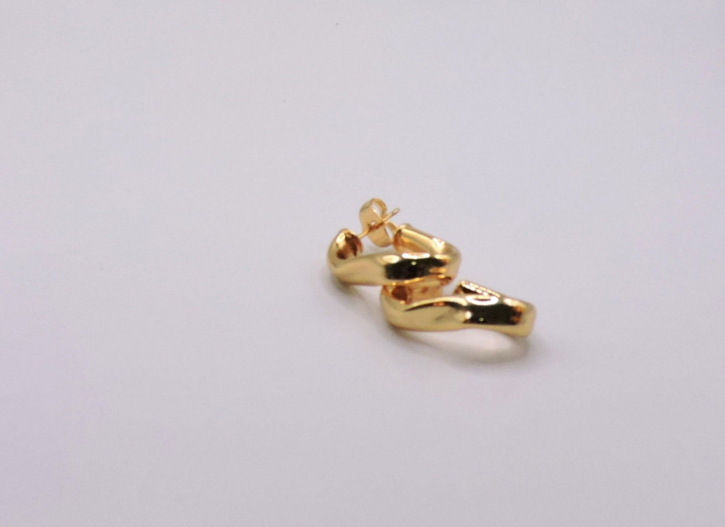 Irregular Oblong Earring in Goldfilled