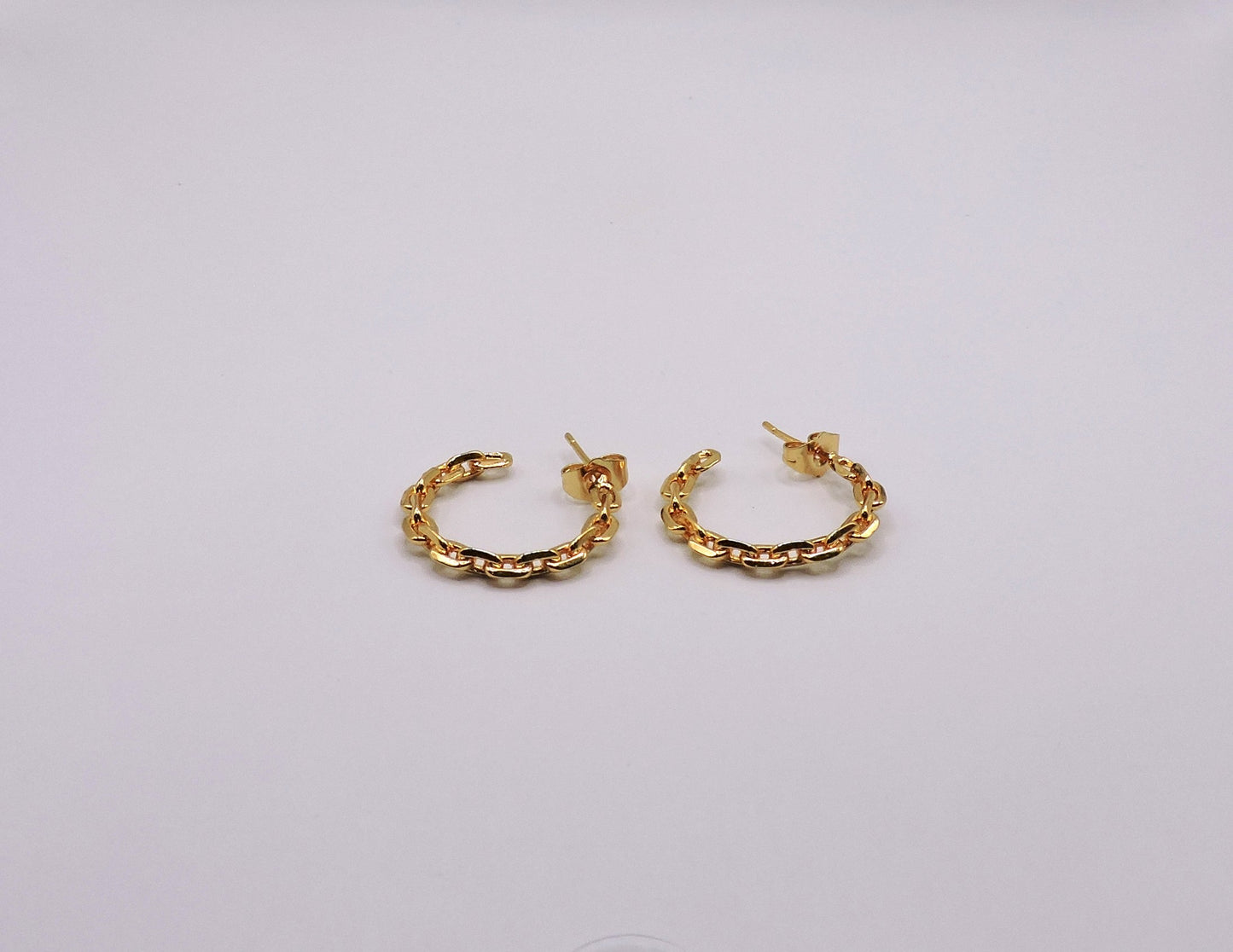 Gold-filled Chain-style Hoop Earring