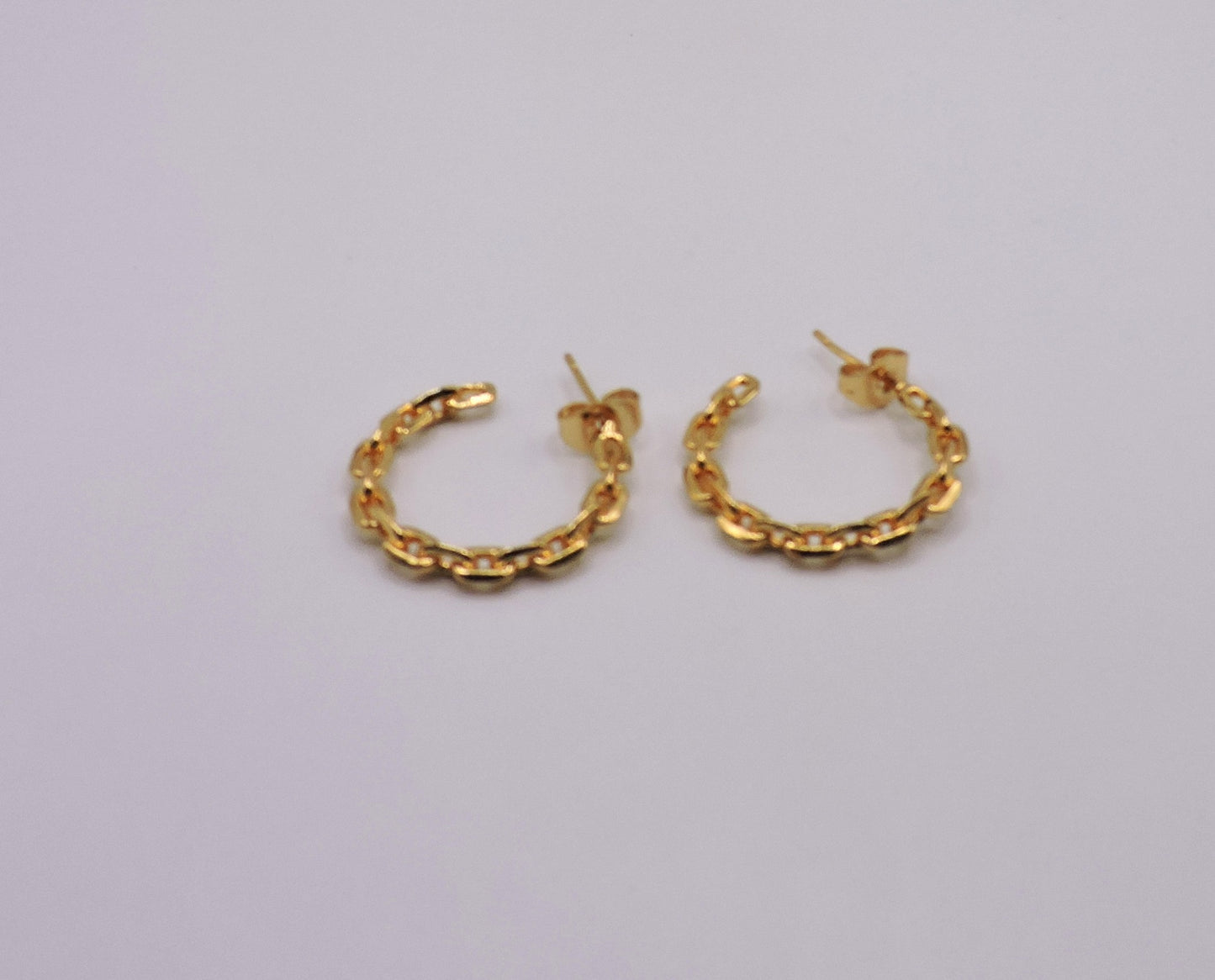 Gold-filled Chain-style Hoop Earring