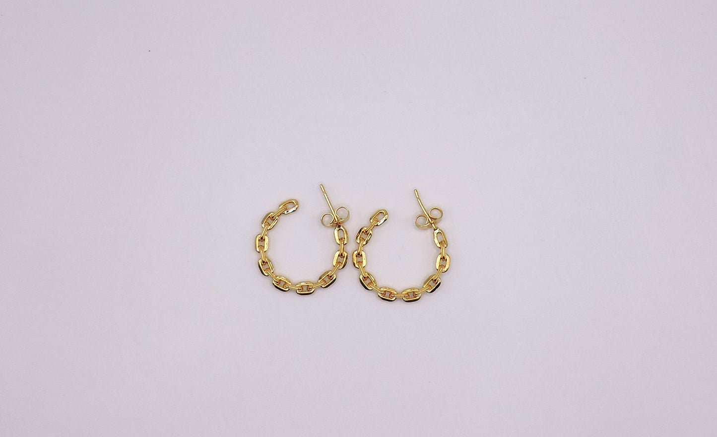 Gold-filled Chain-style Hoop Earring