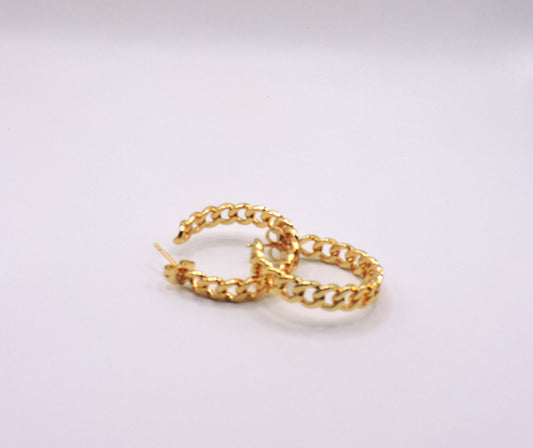 Goldfille Chain Hoop Earring