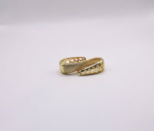 Micropave Teardrop Earring in Goldfilled