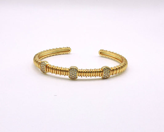 Goldfilled Bracelet with Micropave
