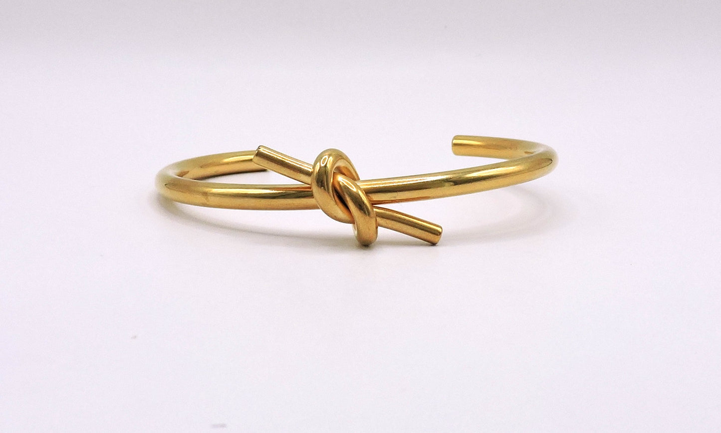 knot Bracelet in Gold-Plated Steel