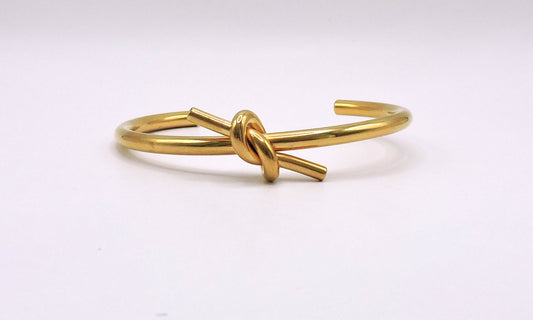 knot Bracelet in Gold-Plated Steel