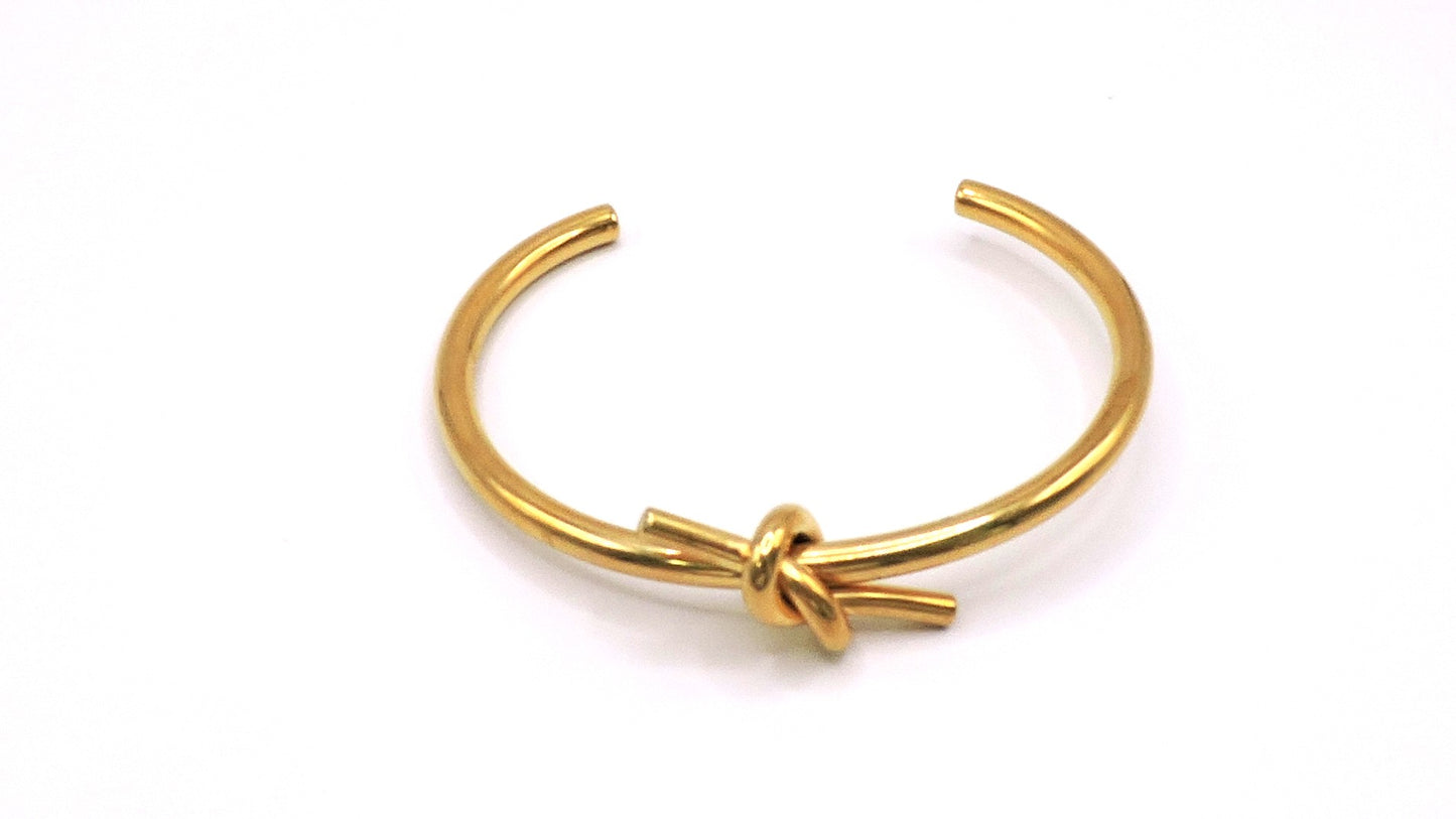 knot Bracelet in Gold-Plated Steel