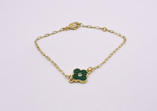 Goldfilled Bracelet with a Clover