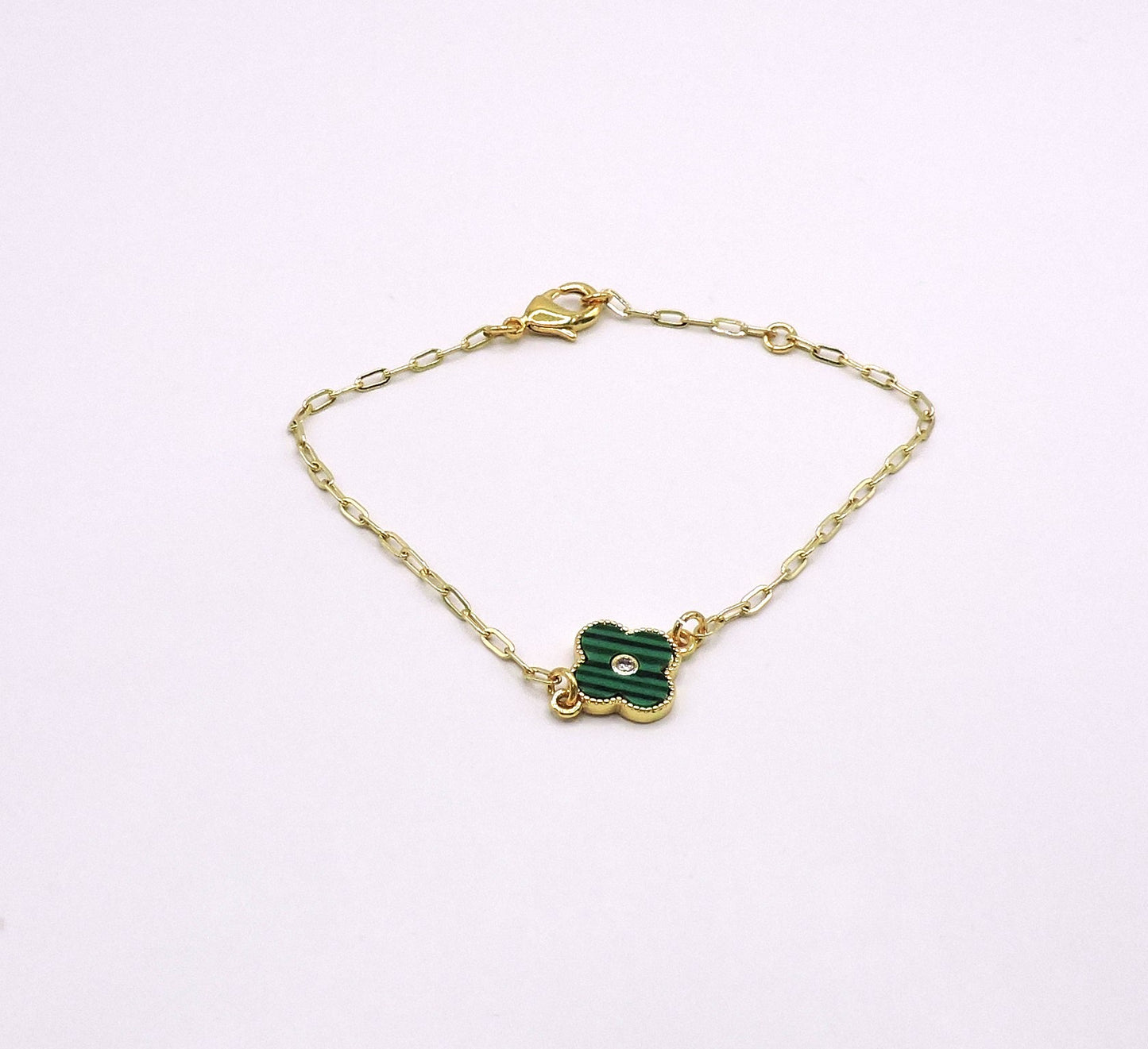 Goldfilled Bracelet with a Clover