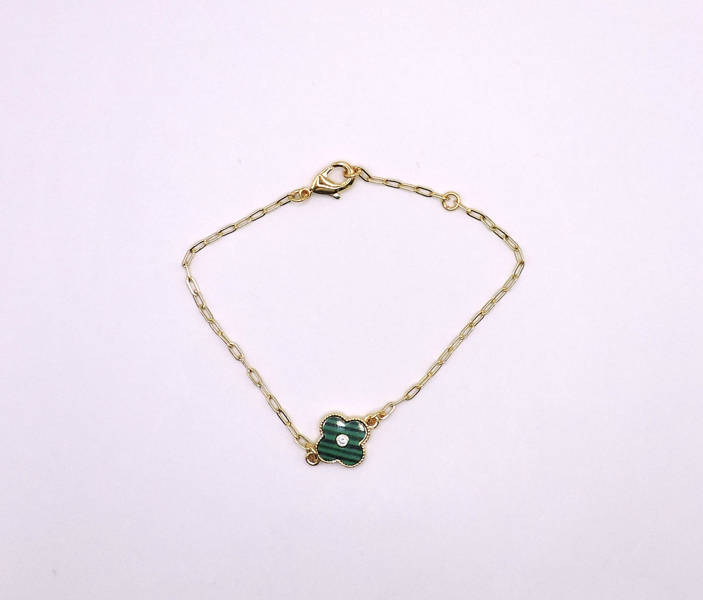 Goldfilled Bracelet with a Clover