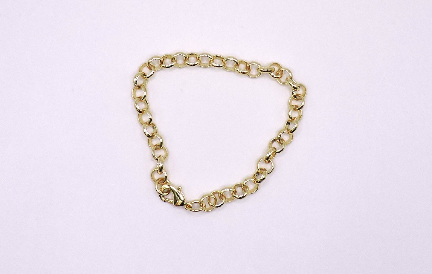 Gold-filled ring link bracelet