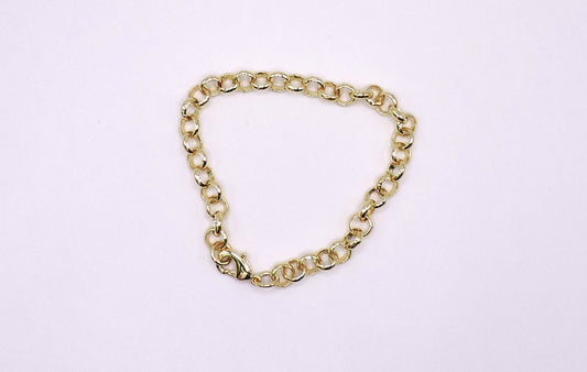 Gold-filled ring link bracelet