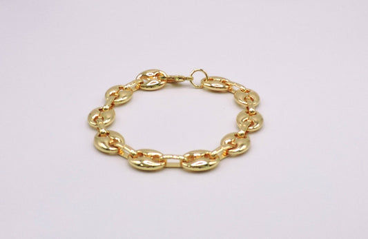 Goldfilled Large Coffee Bean Bracelet