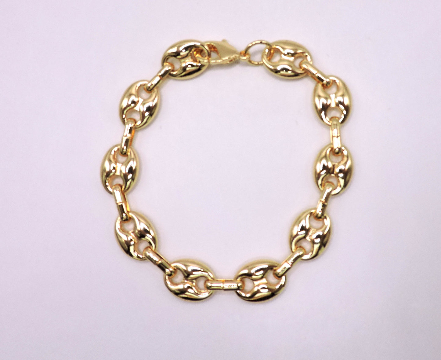 Goldfilled Large Coffee Bean Bracelet