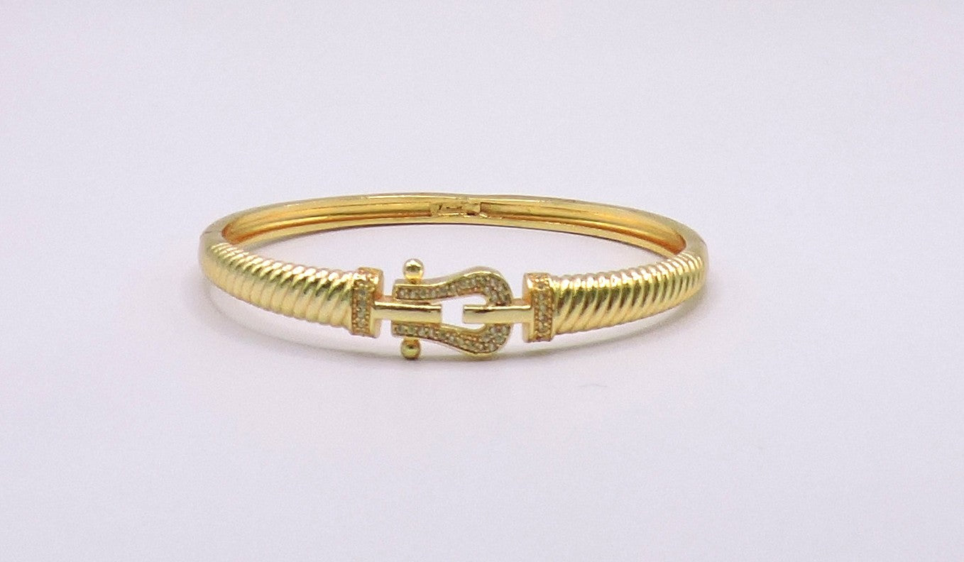 Horseshoe Bracelet Gold-Filled & Micropave