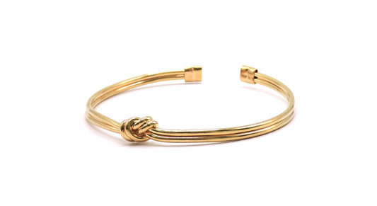 Small knot Bangle Gold Filled