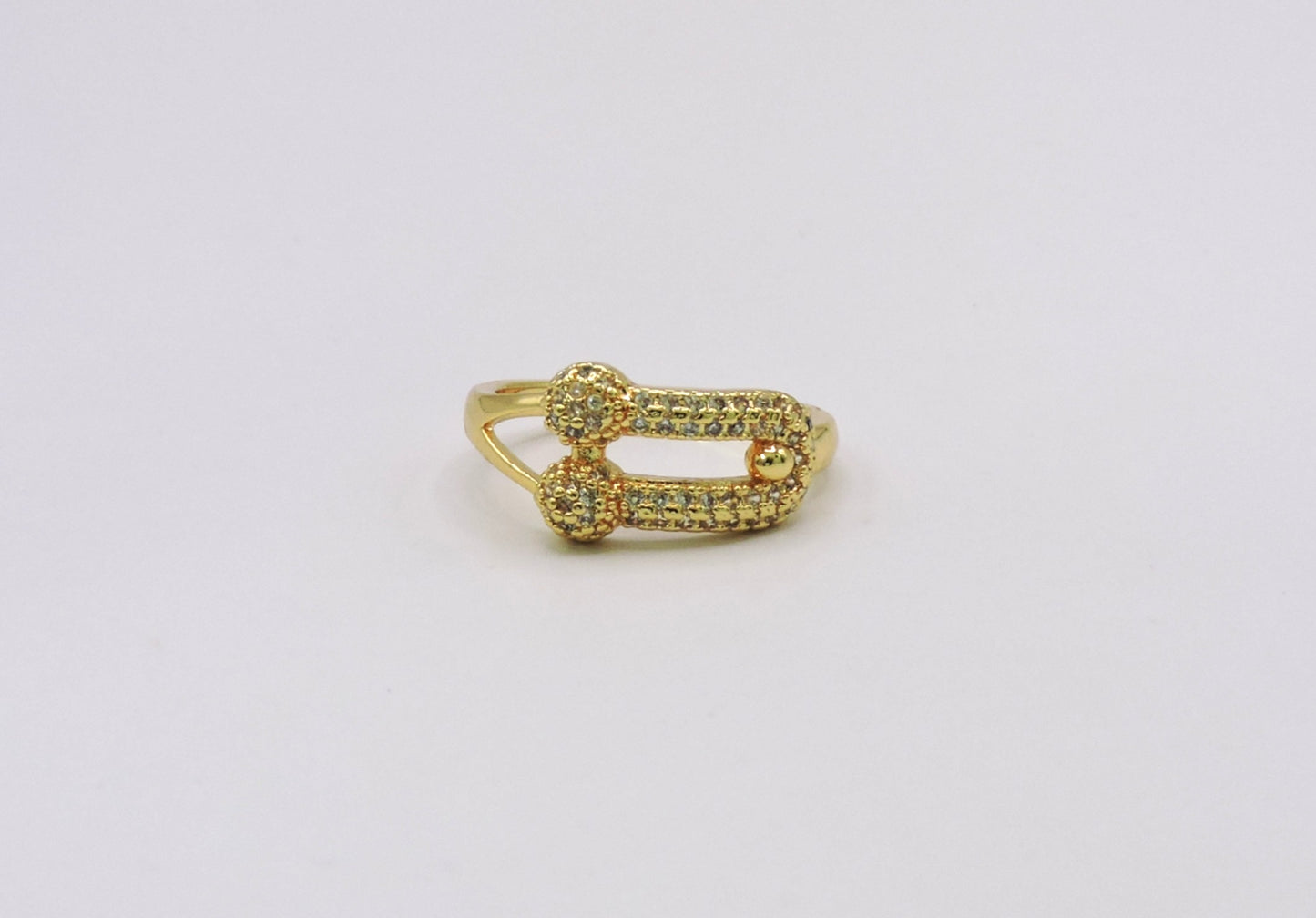 Gold-filled Micropave U-Ring