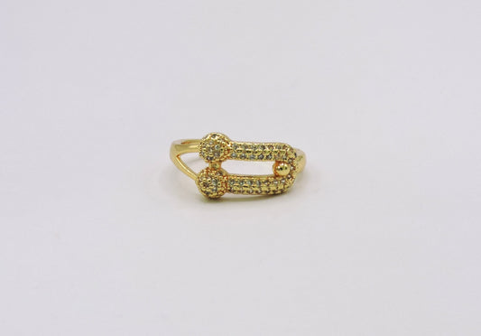 Gold-filled Micropave U-Ring