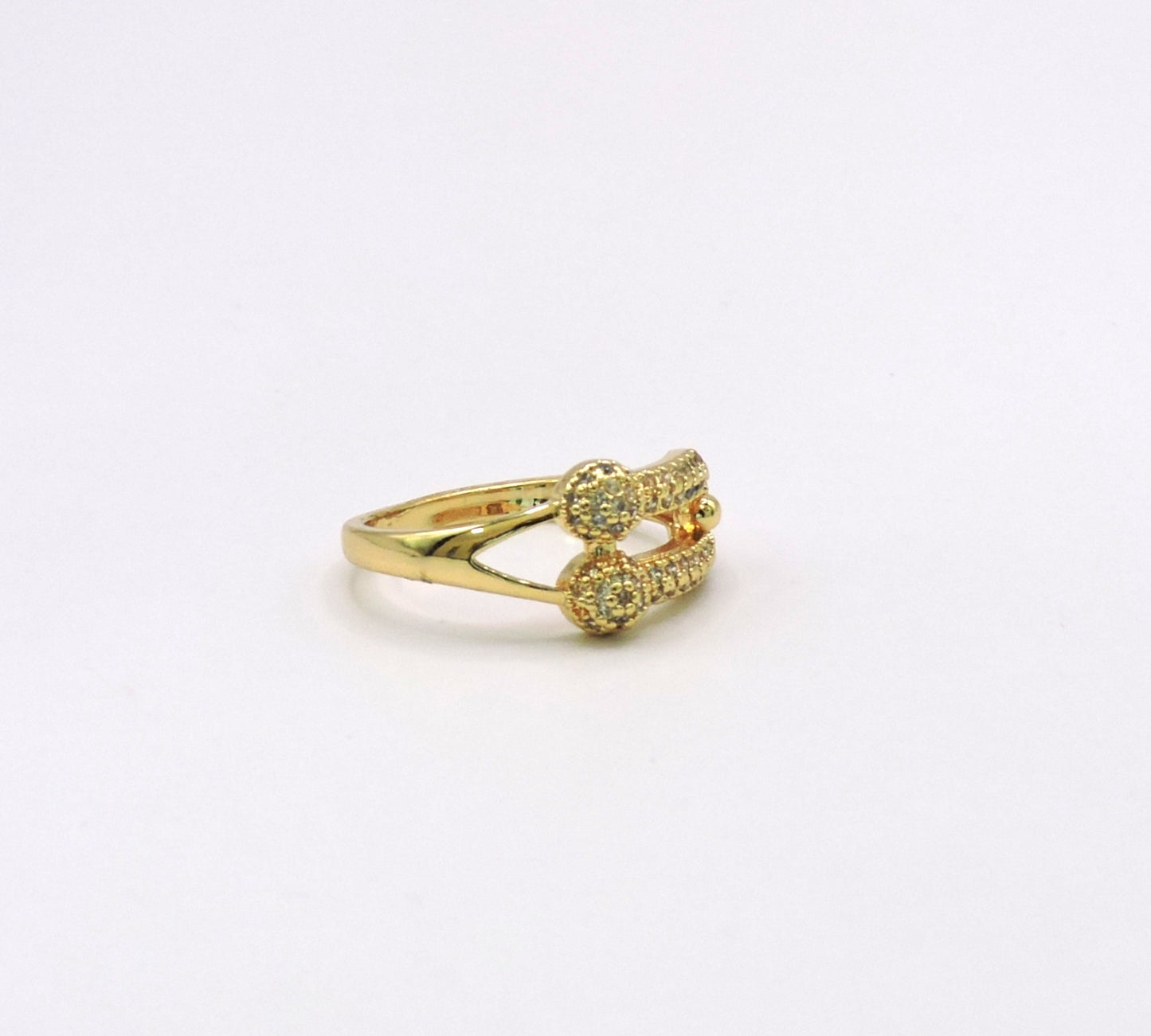 Gold-filled Micropave U-Ring