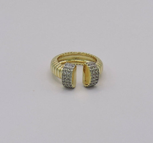 Goldfille Ring with Micropave