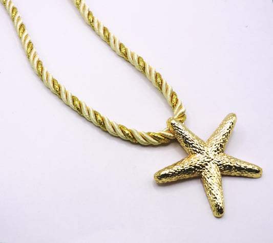 Gold-filled Starfish Cord Necklace