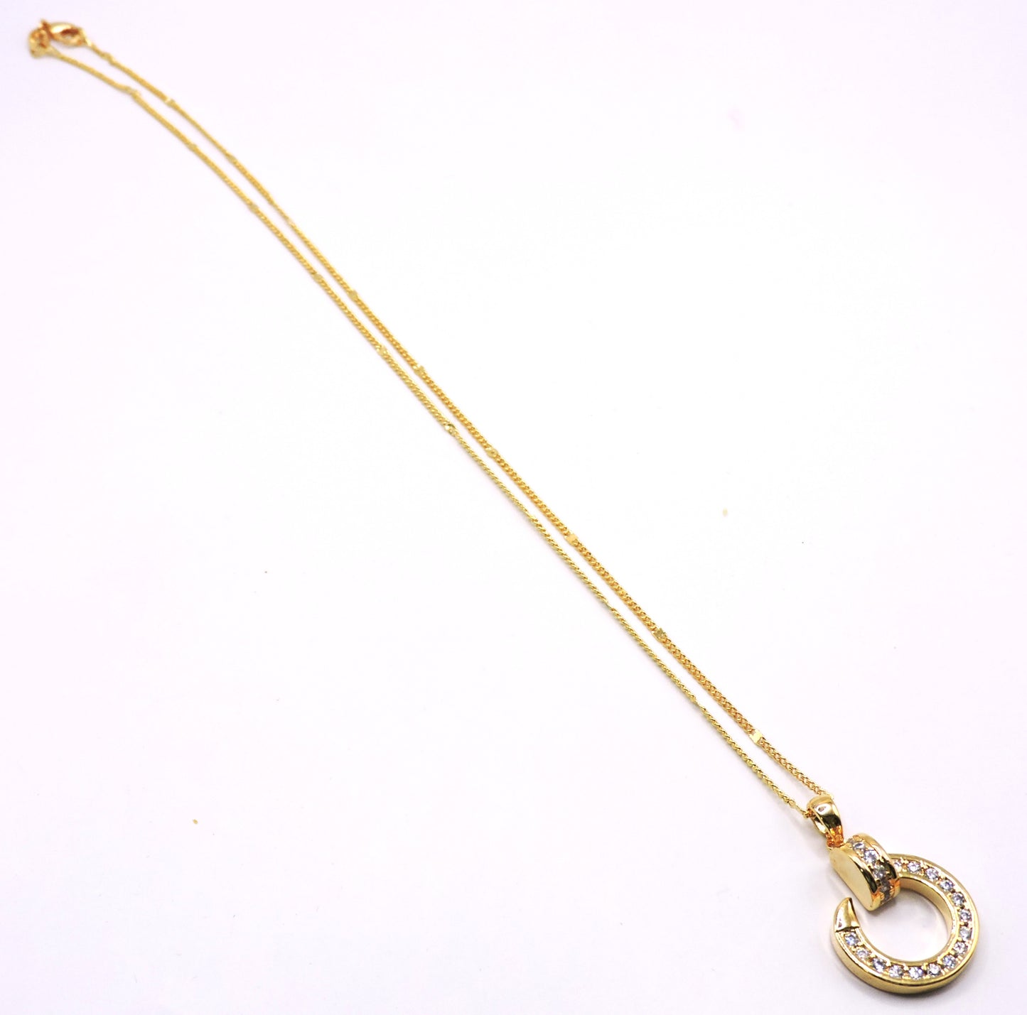 Type G Necklace with Gold Filled Zircons