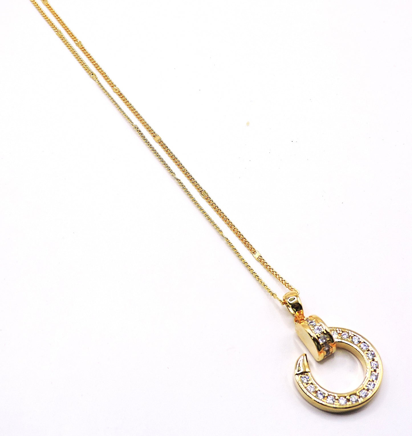 Type G Necklace with Gold Filled Zircons