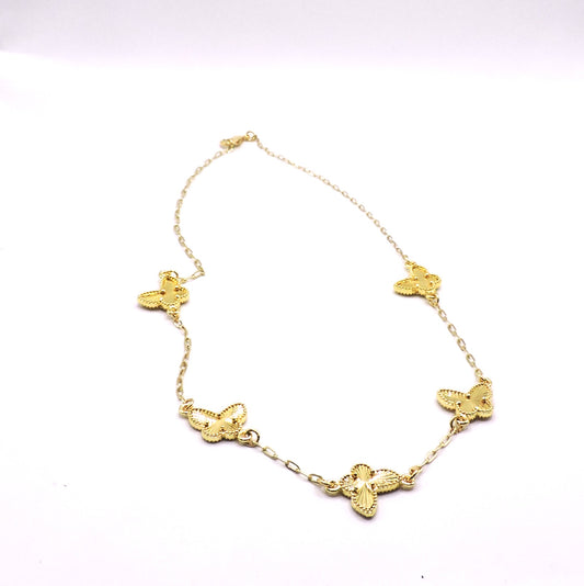Gold Filled Butterfly Necklace