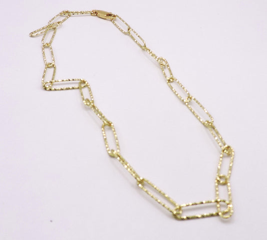 Gold-filled Paperclip Choker