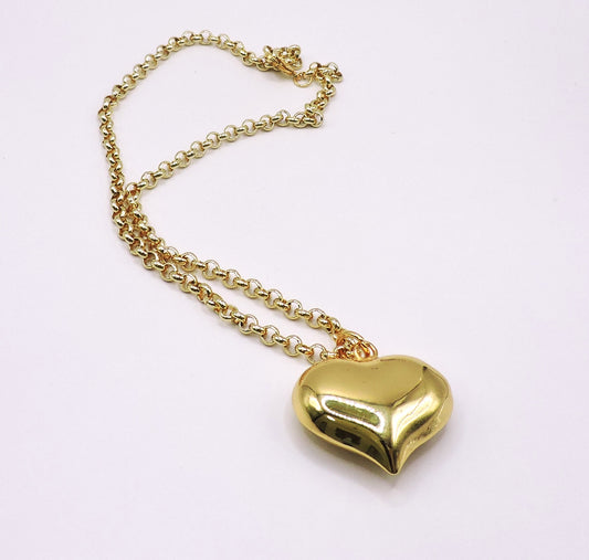 Gold-filled Balloon Heart Necklace