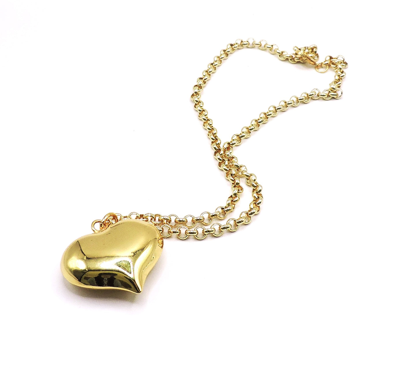 Gold-filled Balloon Heart Necklace