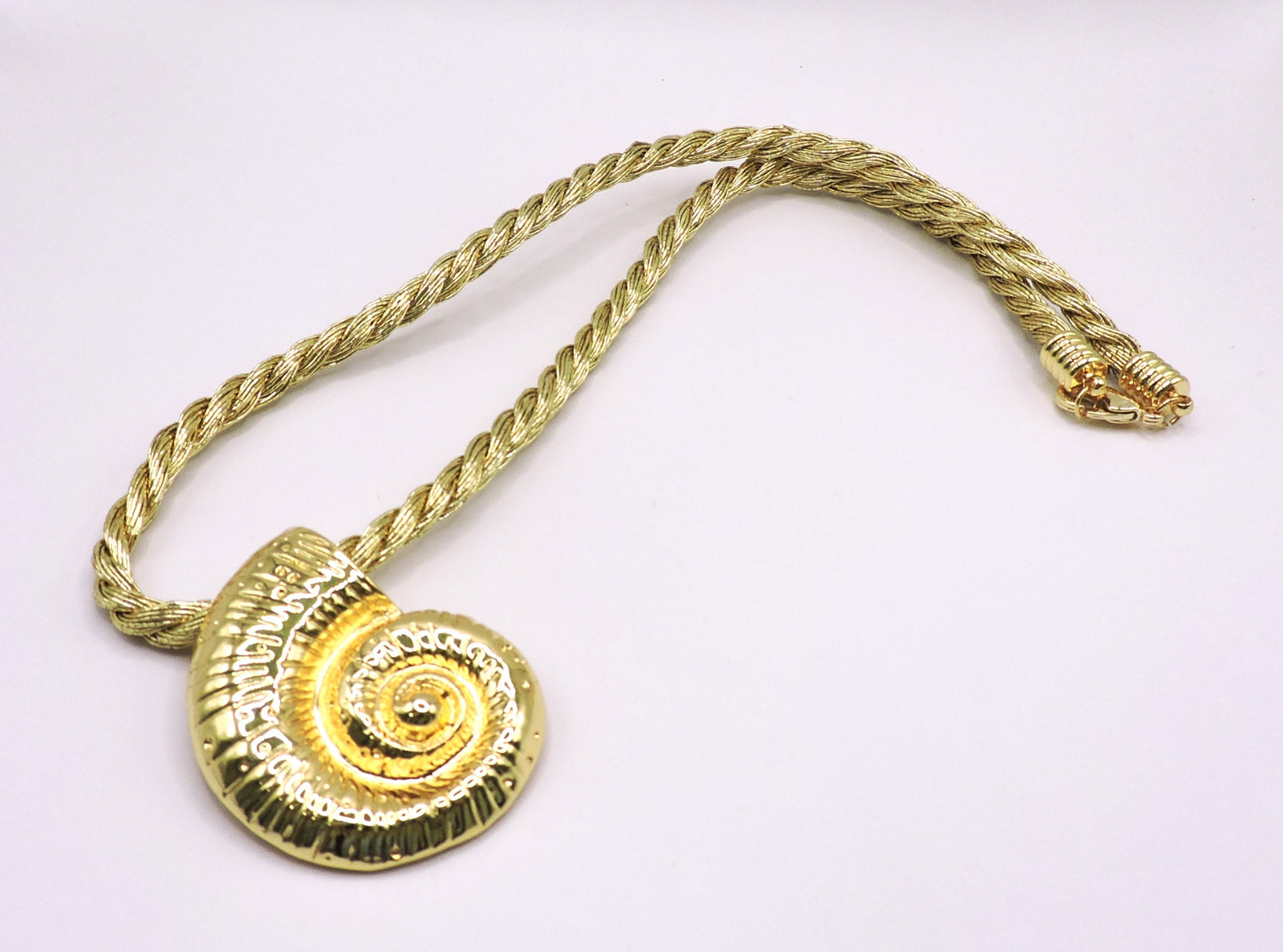 Gold-filled Sea Snail Cord Necklace