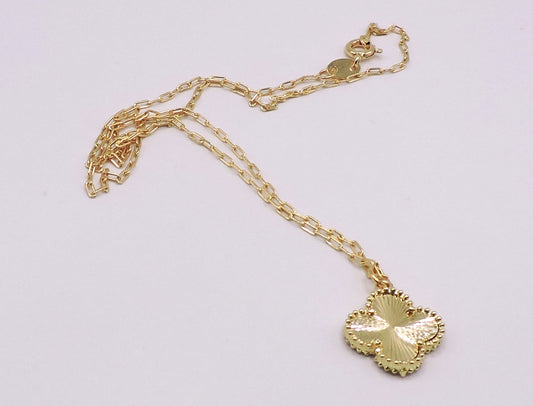 Gold Clover Necklace in Goldfilled