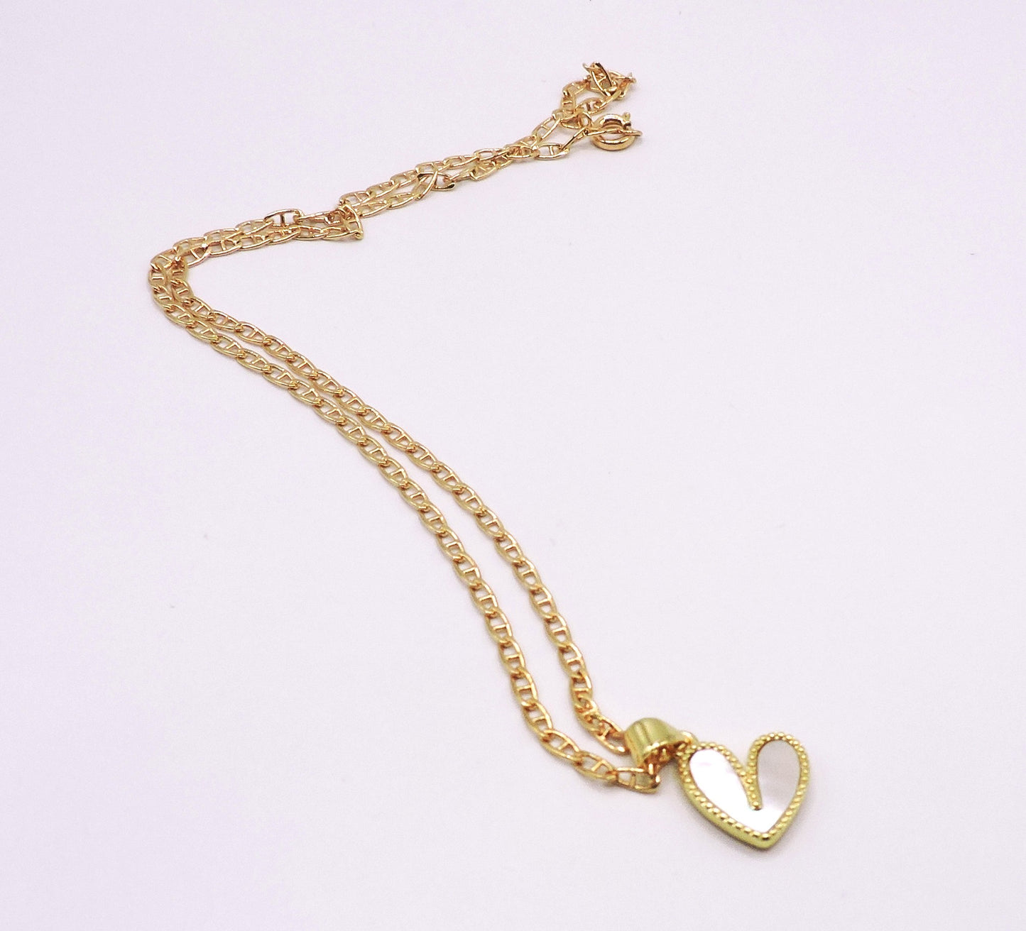 Mother-of-Pearl Heart Necklace