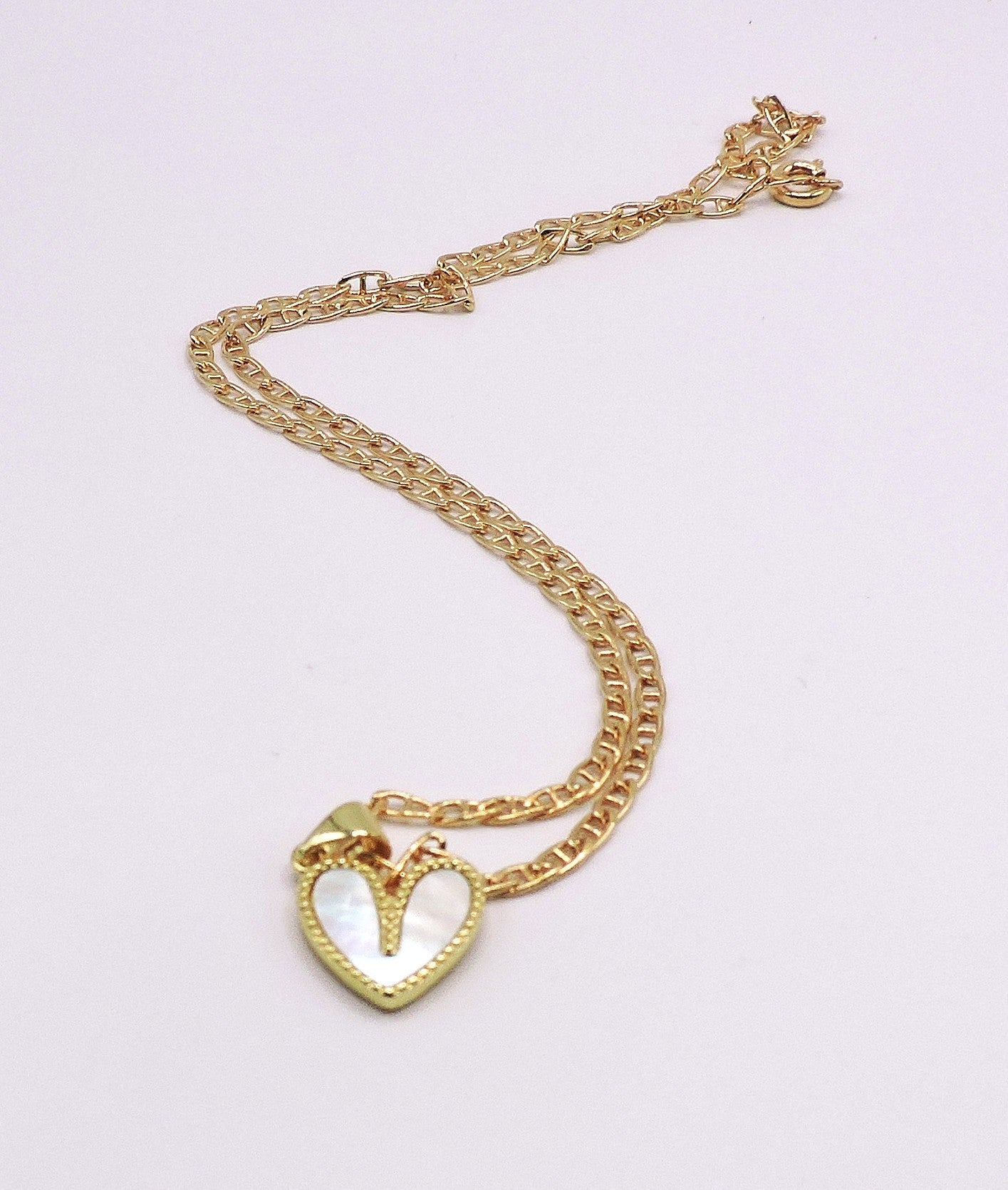 Mother-of-Pearl Heart Necklace