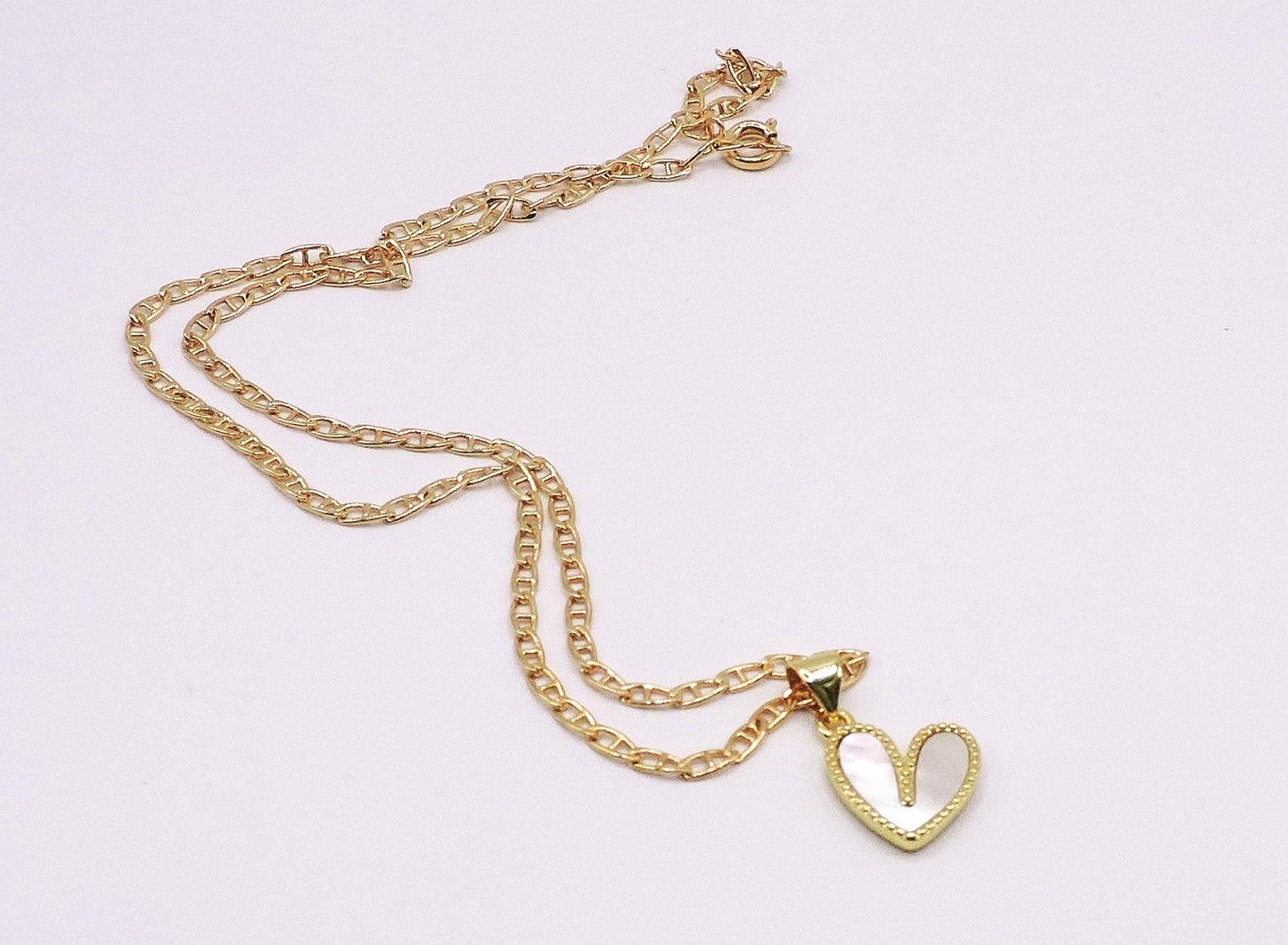 Mother-of-Pearl Heart Necklace