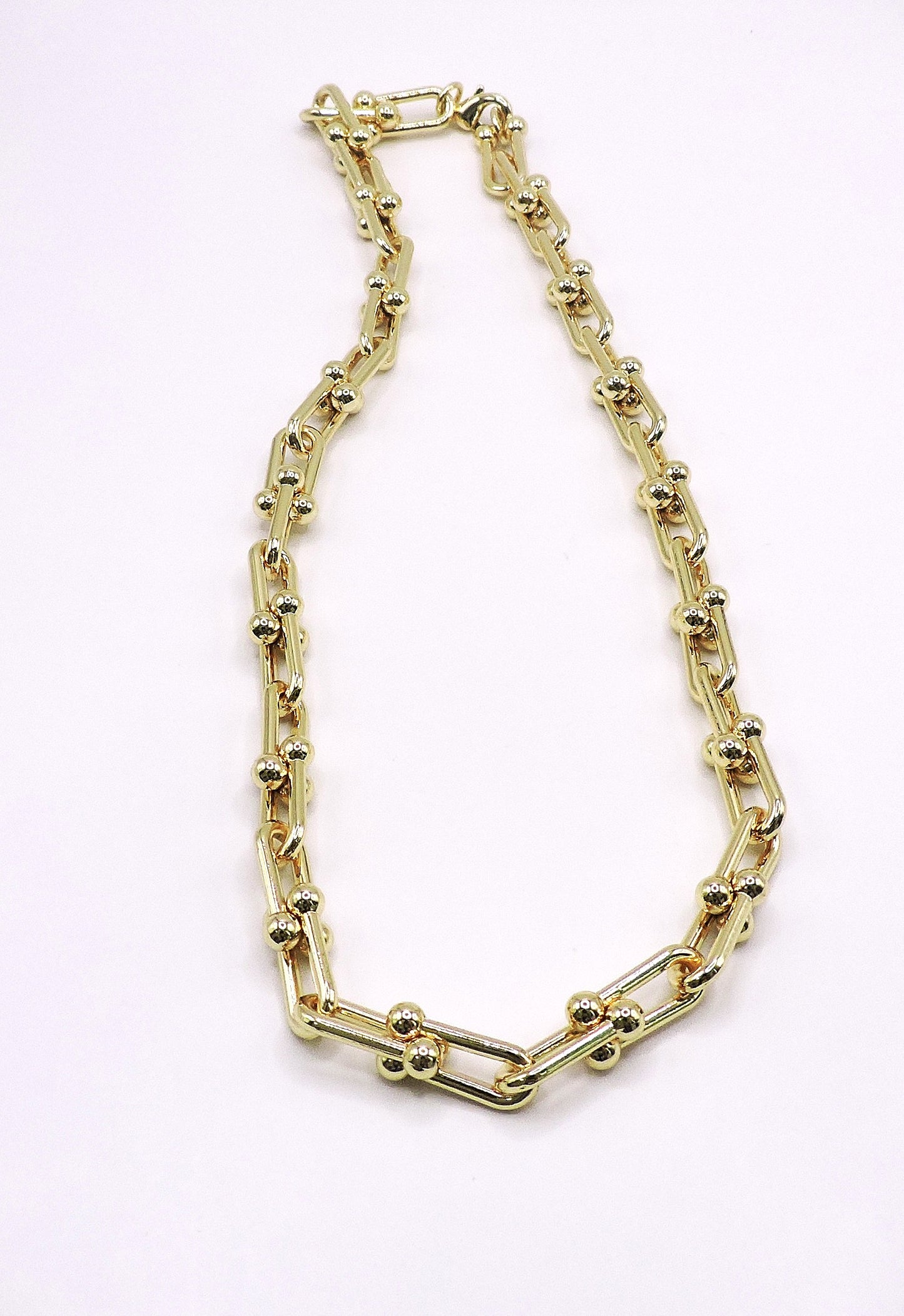U-Shaped Chain Necklace Gold filled
