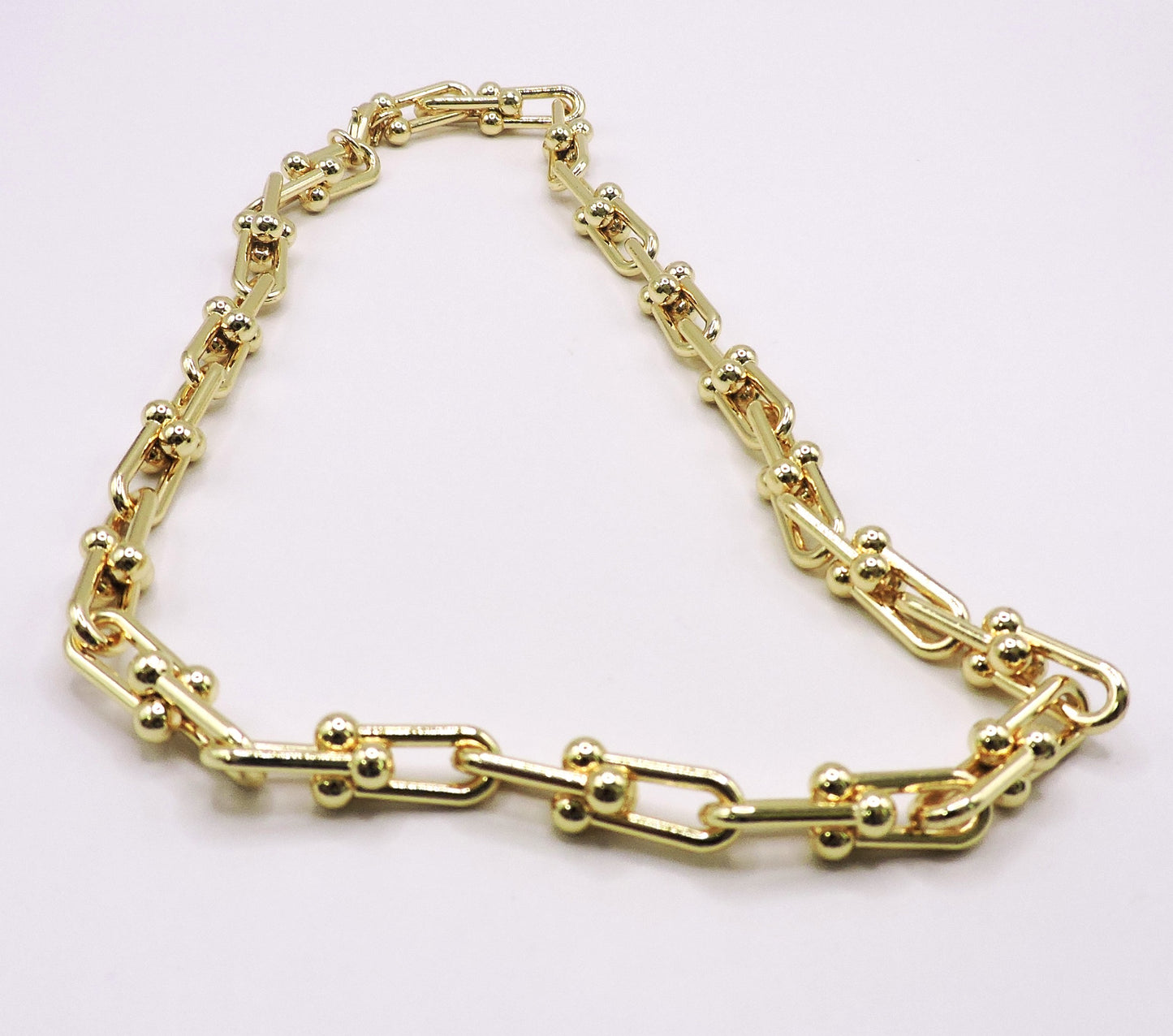 U-Shaped Chain Necklace Gold filled