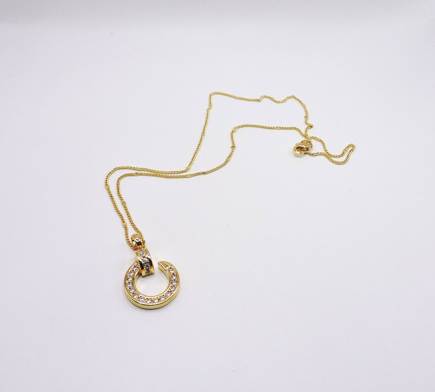Type G Necklace with Gold Filled Zircons