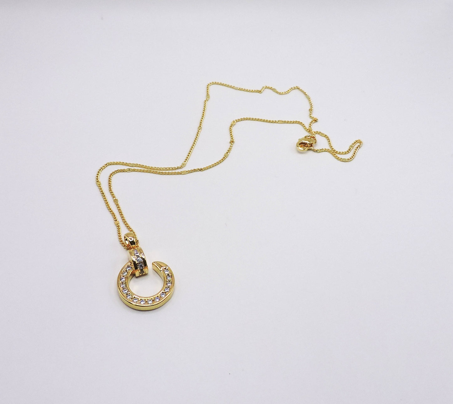 Type G Necklace with Gold Filled Zircons