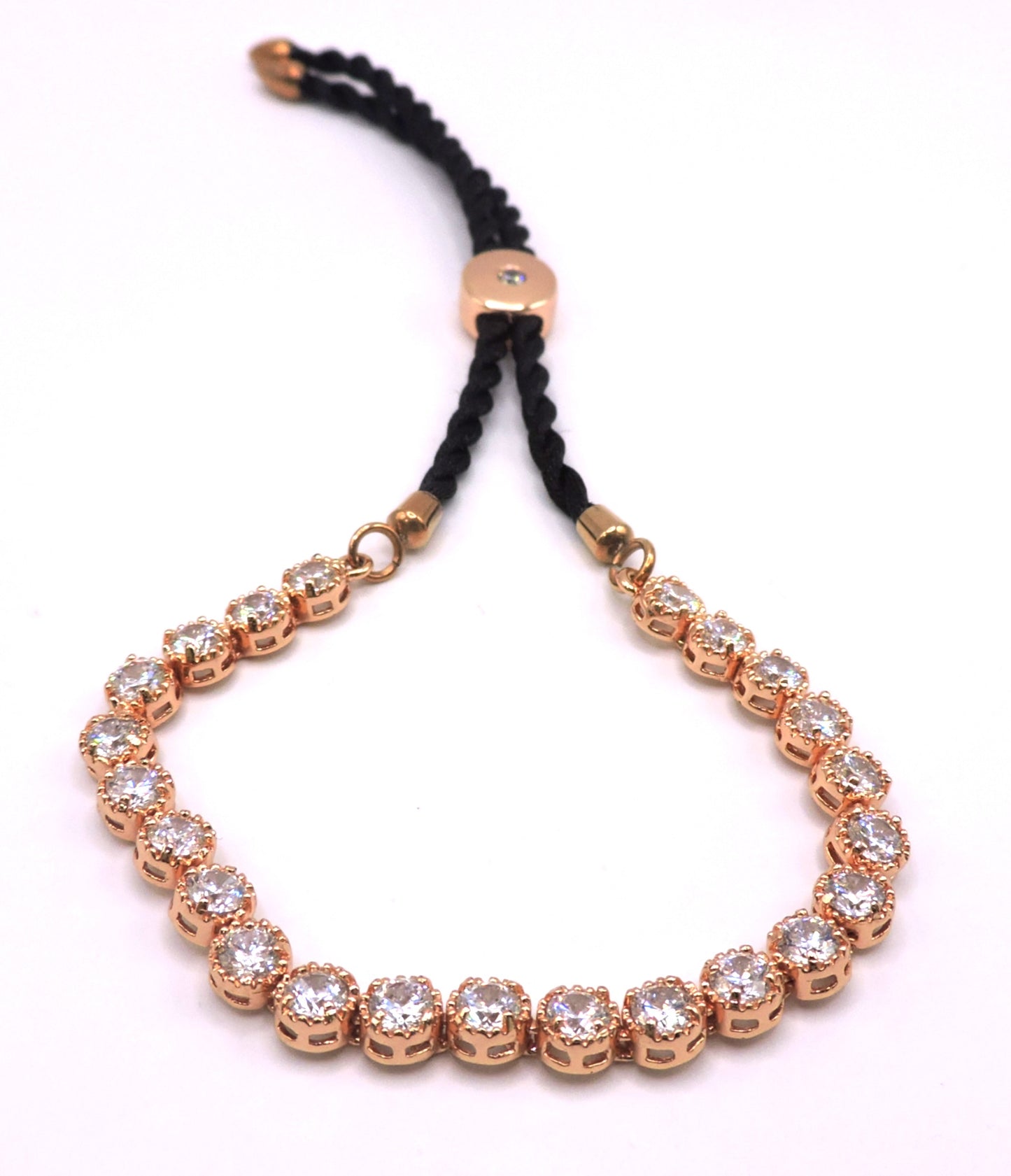 Rose Gold Bracelet Cord in Goldfilled and Zicons